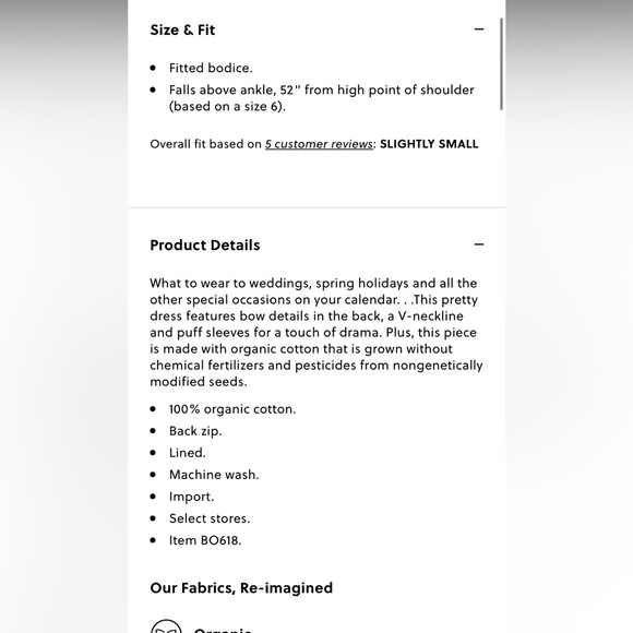 JCrew Collection bow-back puff-sleeve dress in Liberty® Meadow Song fabric, 4 - Picture 8 of 8